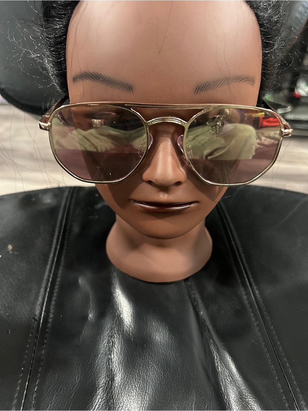 American Eagle Gold Frame Brown Lens Aviator Sunglasses